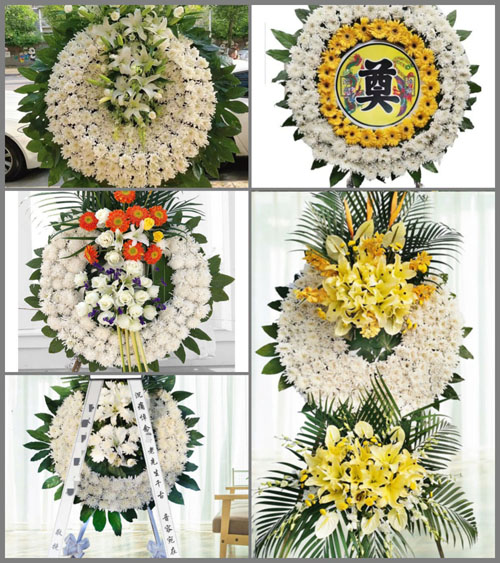 山东青岛即墨市通济街道华桥村花圈速递